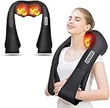 AERLANG Shiatsu Back and Neck Massager, Back Massager Deep Tissue Kneading Neck and Shoulder Massage...