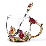 OEAGO Gifts for Mom Women Stocking Stuffers for Women Christmas Glass Coffee Enamels Mug Valentines...